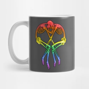 Rainbow Flag Skeleton Love Mug